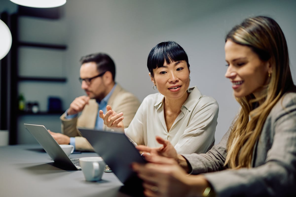 Professional collaboration and team discussion